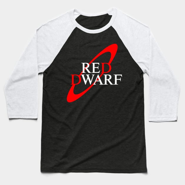 Red Dwarf (series logo) Baseball T-Shirt by Stupiditee